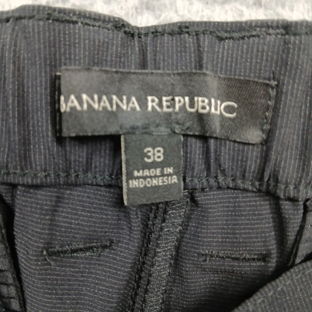 Banana Republic Flat Front‎ Stretch Shorts Mens 38 Black Casual